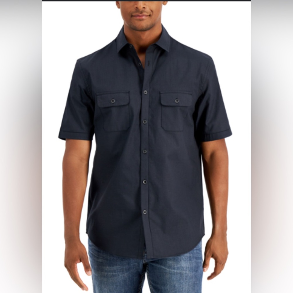Alfani Men’s Warren Shirt in Deep Black